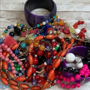 Colorful Acrylic Necklace And Bracelet lot